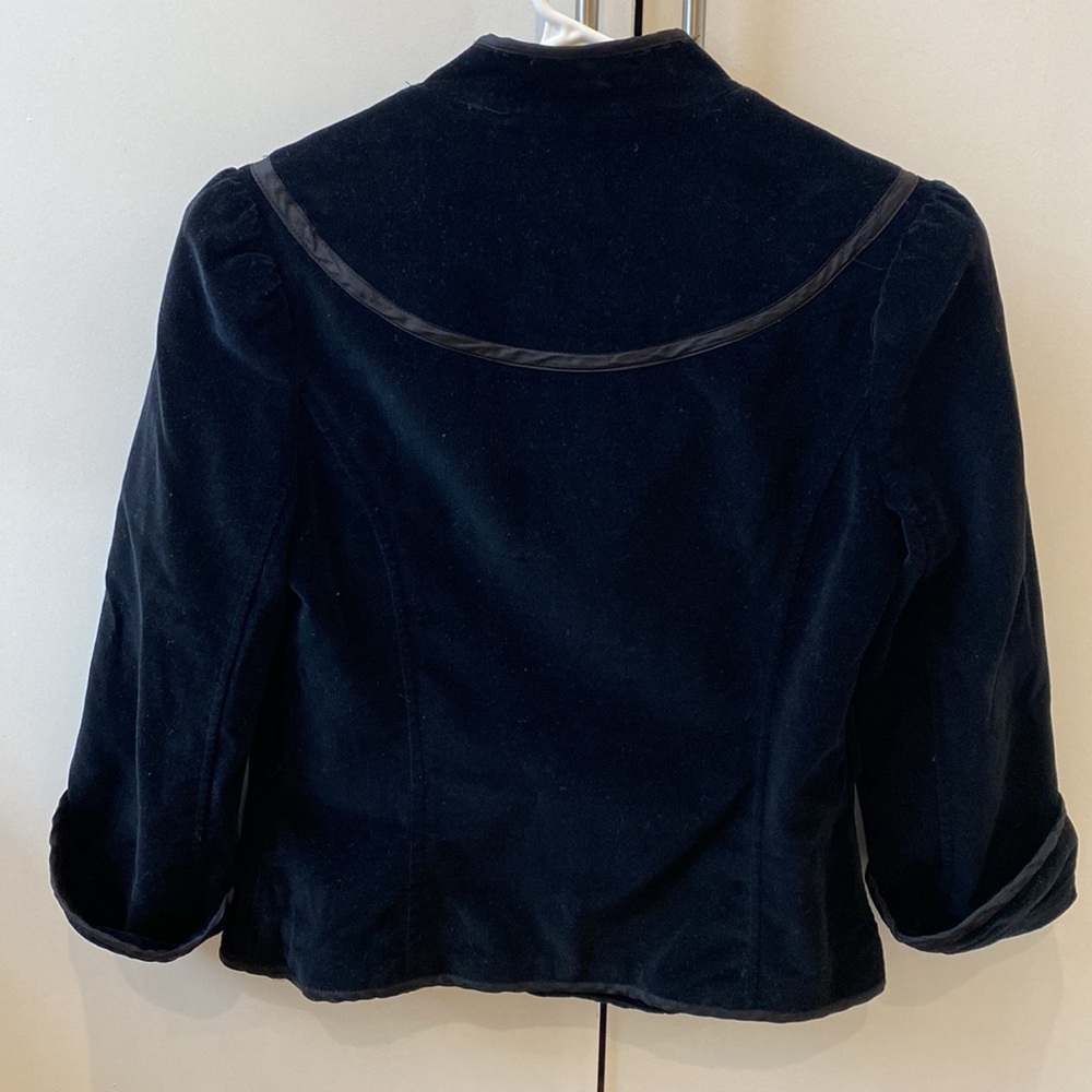 Velour Cropped Jacket - Picture 2 of 5